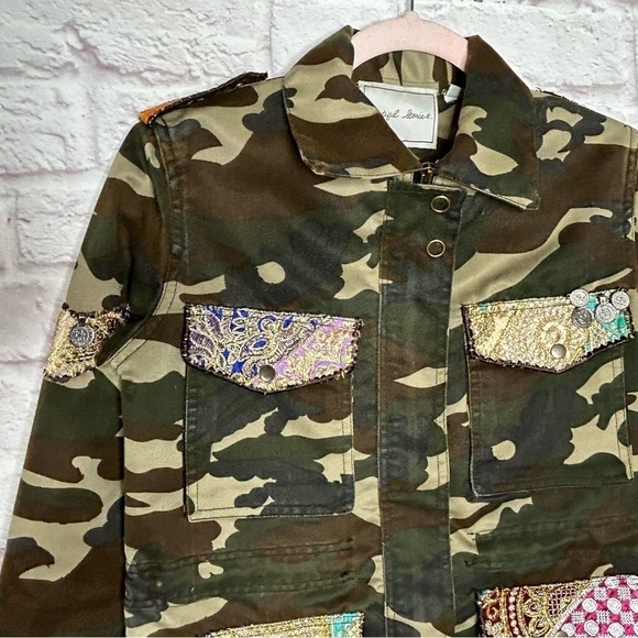 Beautiful Stories Embellished Camo Jacket - Picture 5 of 16